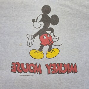1970s Mickey Mouse T Shirt ~ Small Medium ~ Double Sided Single Stitch Disney image 6
