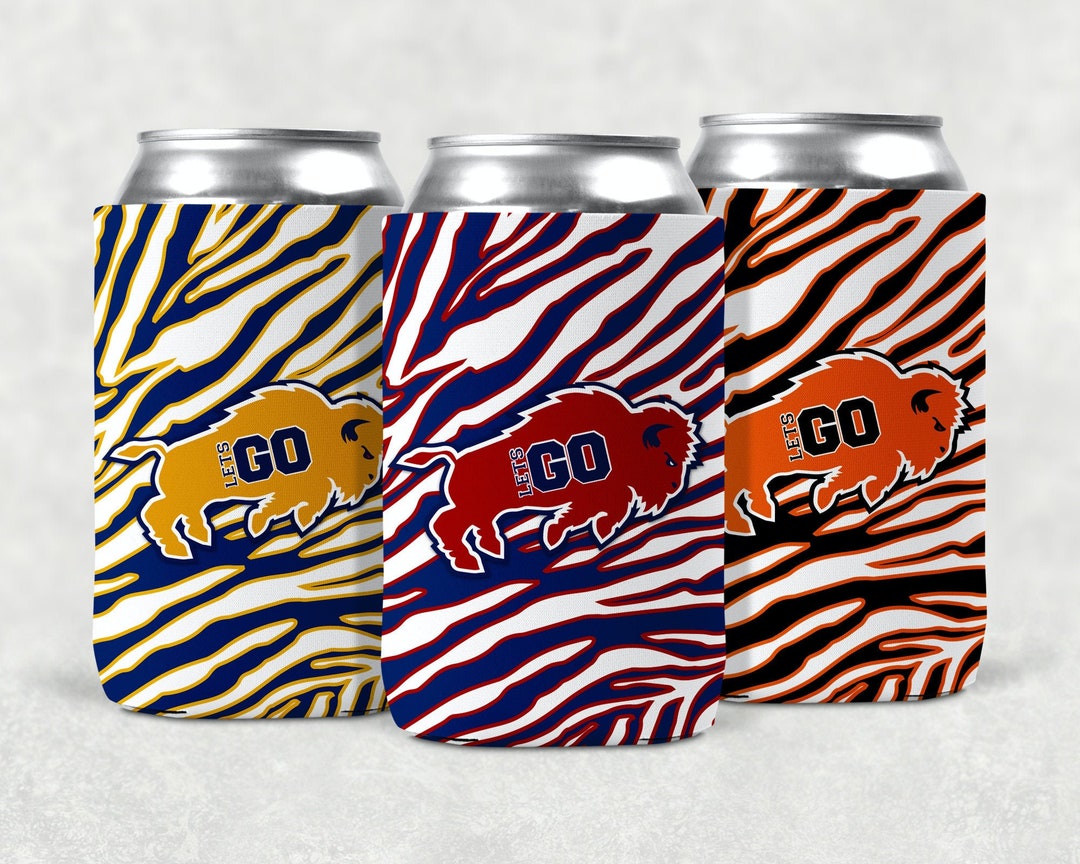 Buffalo Zubaz Football Can Coolers, Koozies, Buffalo New York, Bills