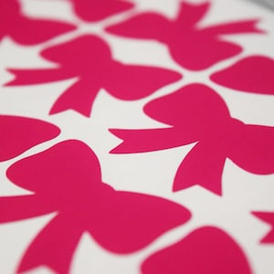 Bow Stickers, Vinyl Bow Decals, Boots or Bows Gender Reveal, Girl Baby Shower, Gender Vote, Gender Guess, Baseballs or Bows, Cup Stickers