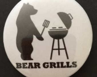 Vintage Meme, brooch, quotes, beard, bear? badge, pin, rockabilly, Vintage, funny, humour