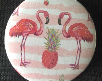 flamingo, flamingoes, trending, Meme, brooch, quotes, pink, bird, badge, pin, rockabilly, Vintage, funny, humour, pineapple