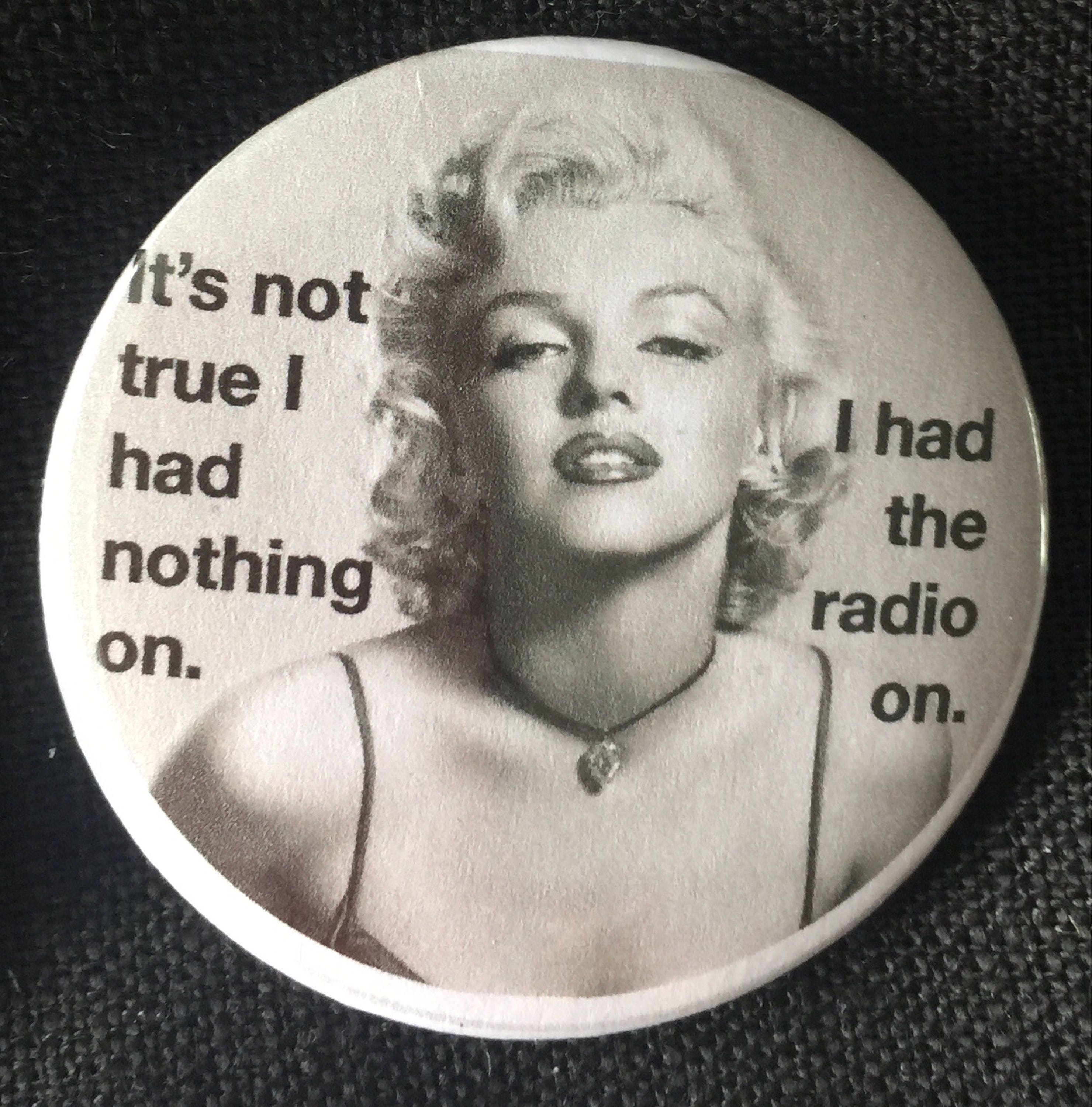 Marilyn Monroe Vintage Meme Brosche Marilyn Zitate Etsy