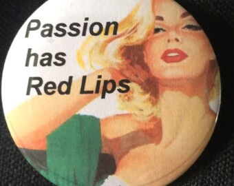 Vintage Meme, brooch, quotes, Hollywood, badge, pin, rockabilly, Vintage, funny, humour