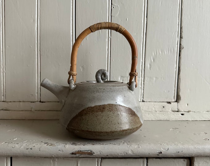 Vintage Stoneware Tea Kettle Etsy