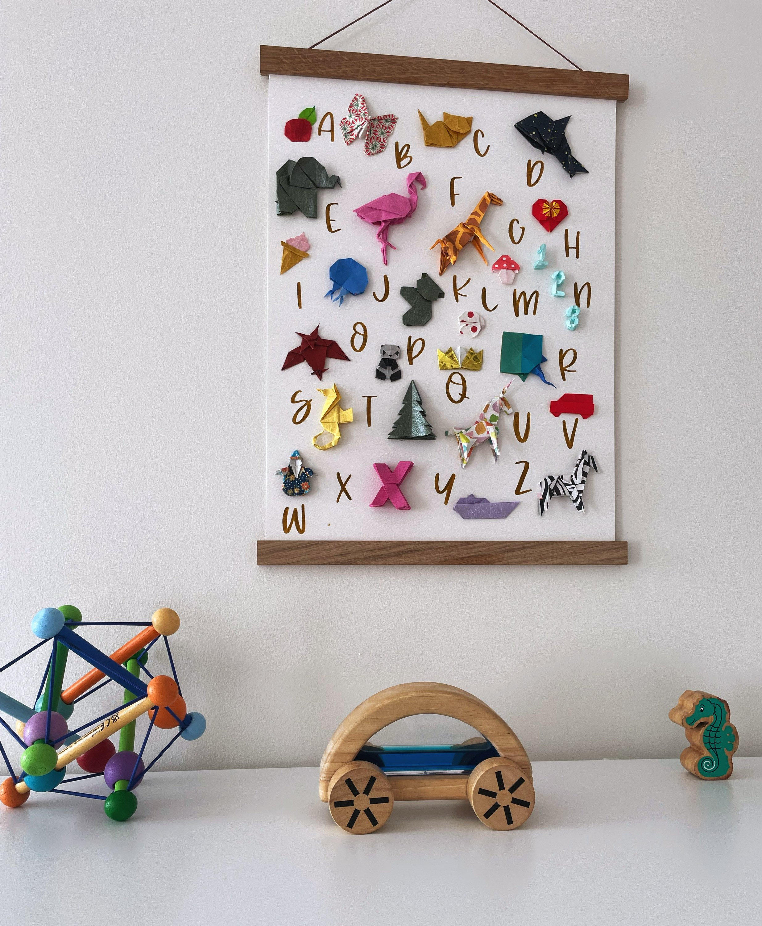 Origami ABC Nursery Art - Etsy