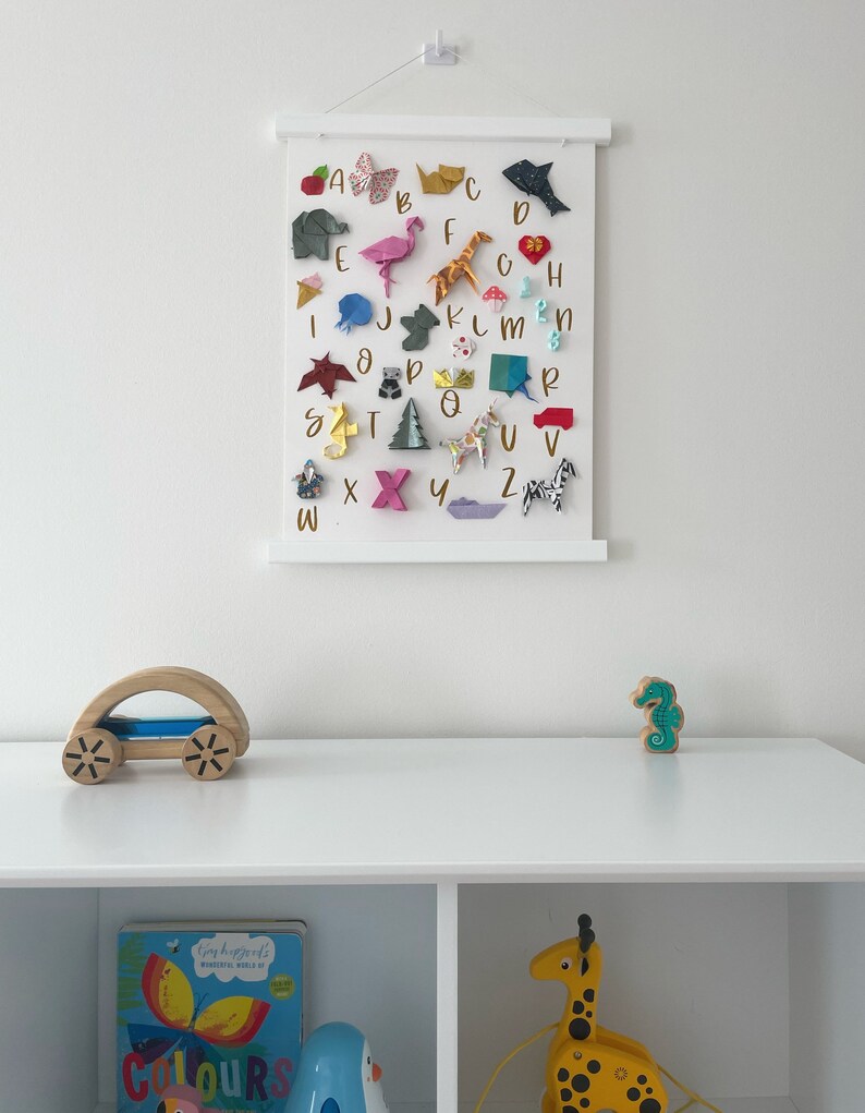 Origami ABC Nursery Art - Etsy