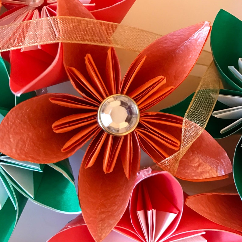 Easy origami flower wreath winnerserre