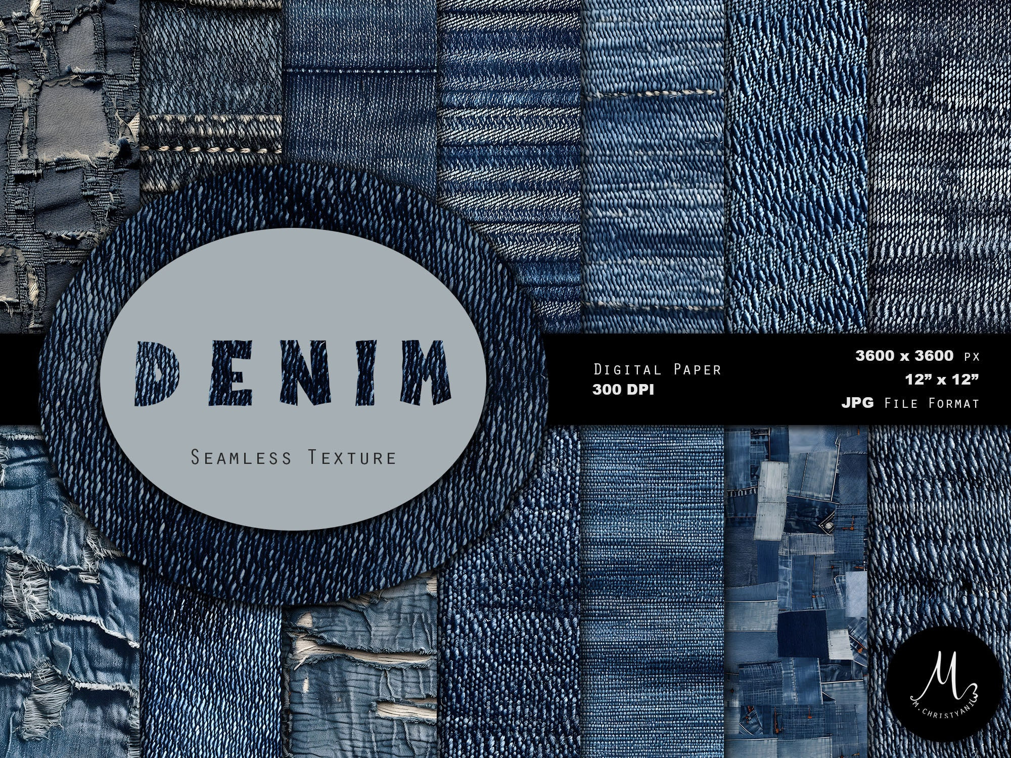 Denim Print Fabric 