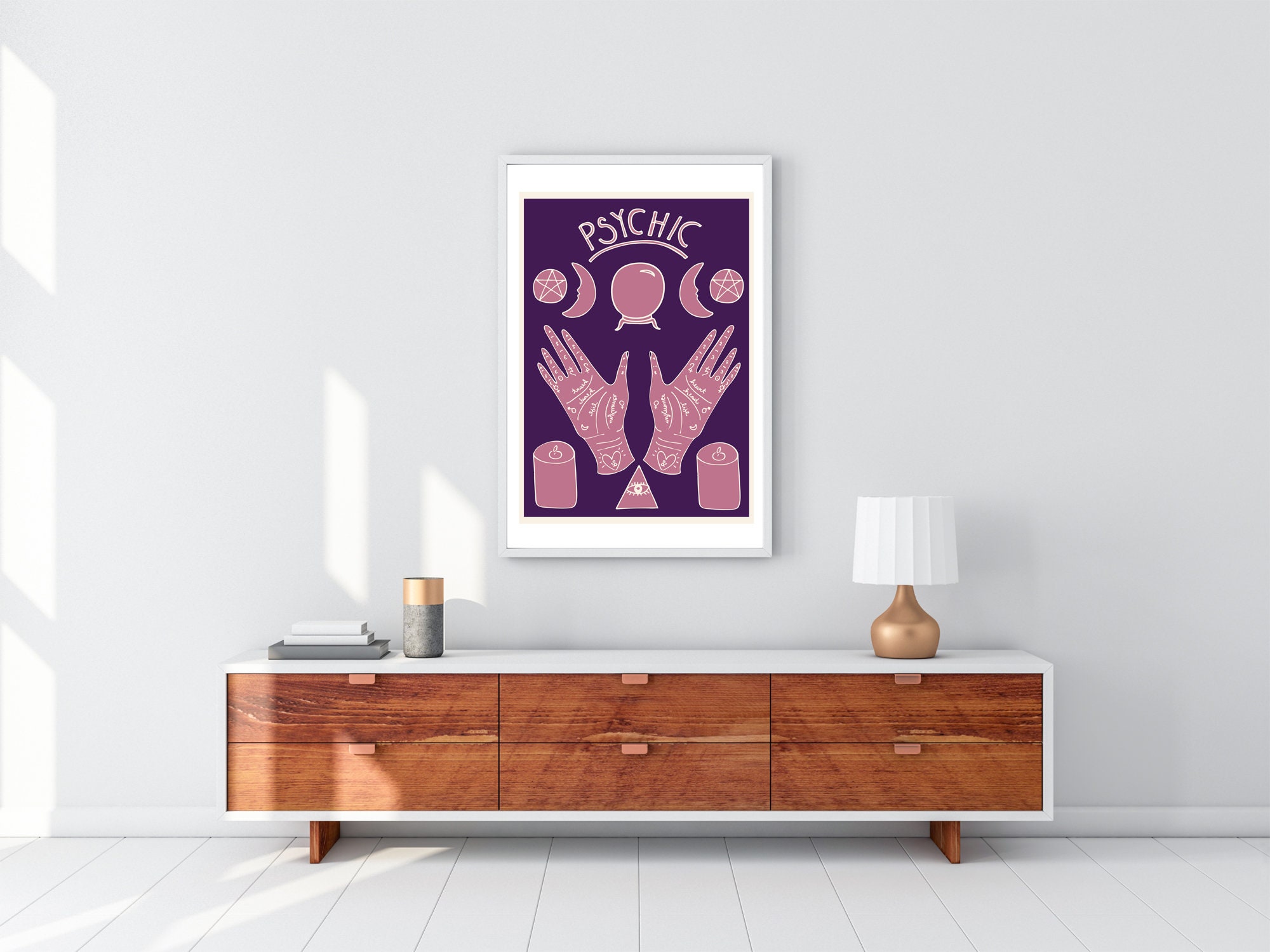 Psychic Sign Printable Magic Poster Esoteric Wall Art | Etsy