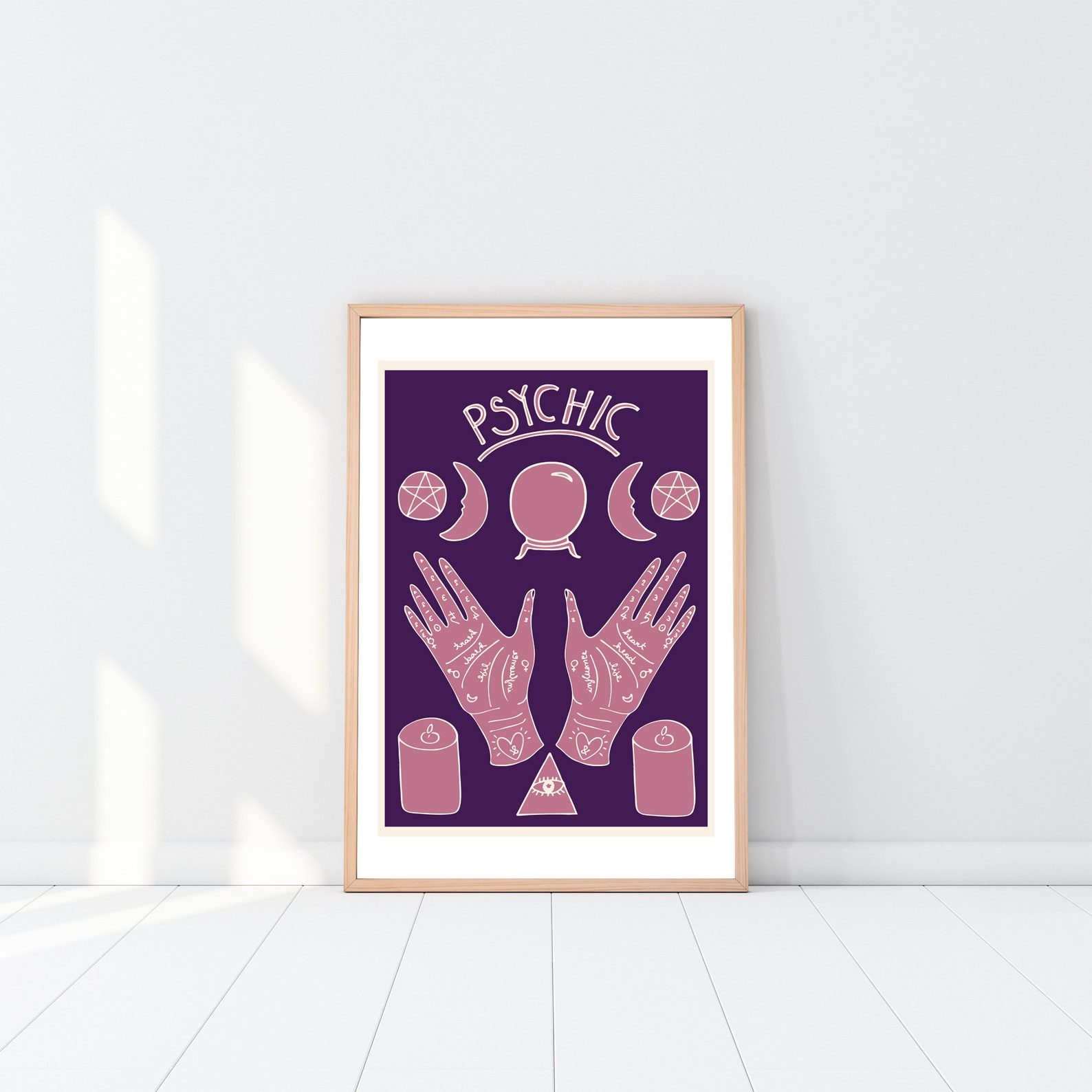 Psychic Sign Printable Magic Poster Esoteric Wall Art | Etsy