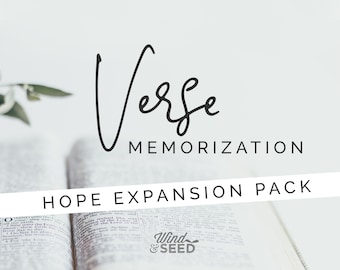 Charlotte Mason Verse Memorization Printable *HOPE EXPANSION PACK*