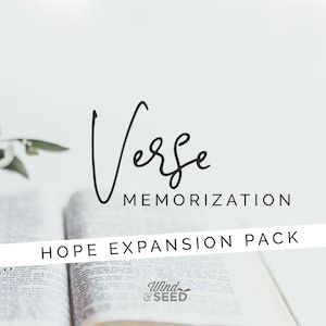 Imprimible para memorizar versículos de Charlotte Mason *PAQUETE DE EXPANSIÓN HOPE*