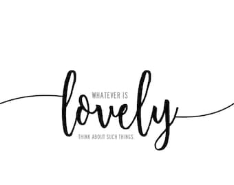 Scripture Printable 8x10 BLACK AND WHITE Typographic Wall Art Printable Digital Download