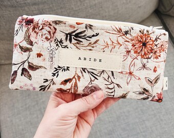 Christian Themed Zipper Pouch / Pencil Pouch / Makeup Bag / Gifts for Christian Women / Teacher Gift
