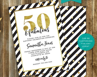 Printable Birthday Party Invitation Editable PDF Template | Etsy
