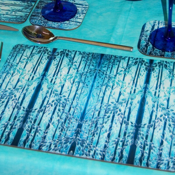 Teal Placemats Etsy UK