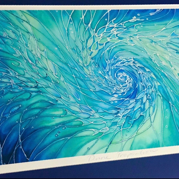 Purple Aqua Wall Art Etsy