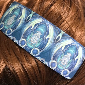 Teal Petrol Blue Dolphin  Frieze Hair Slide - Large Hair Clip Gift for Her Pretty Hair Barrette Jewelry Accessory