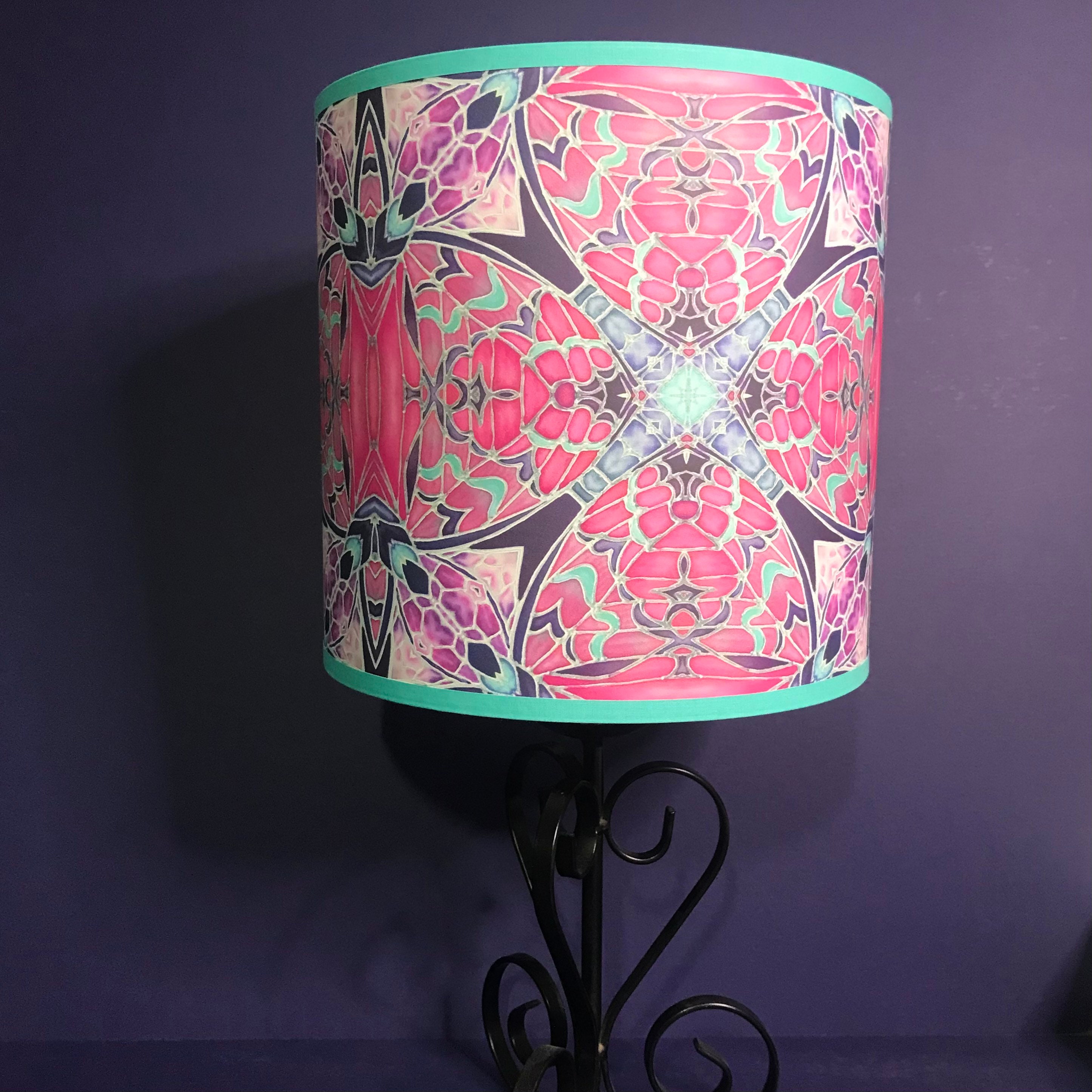 Caramel Deco Style Trees Table Lamp Shade Stained Glass Look Sunset Trees Ceiling Light Shade Tree Branches Art Lampshade