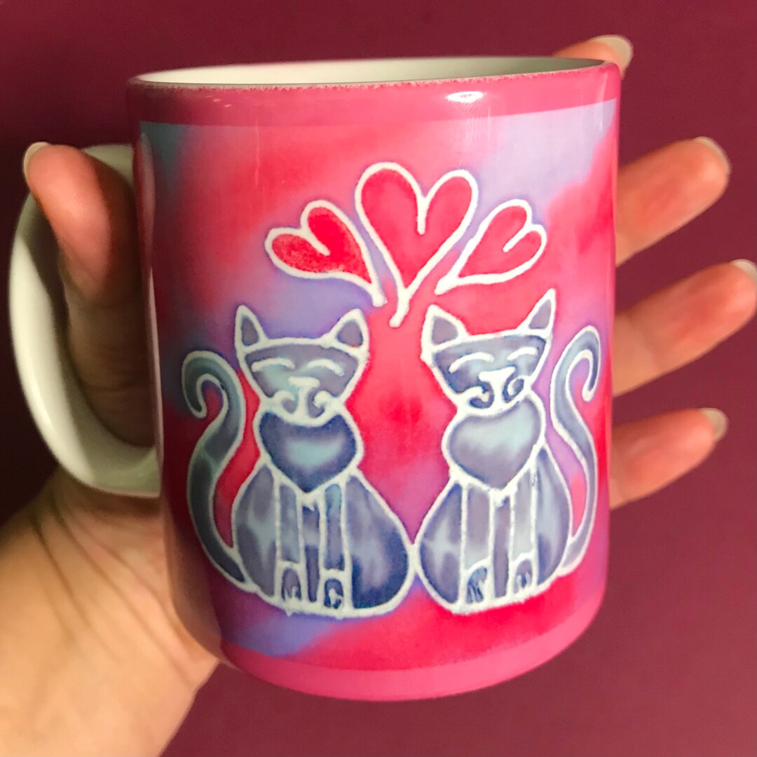 Cat Lover Anniversary Gift Cats in Love Coffee Mug OR Mug Etsy