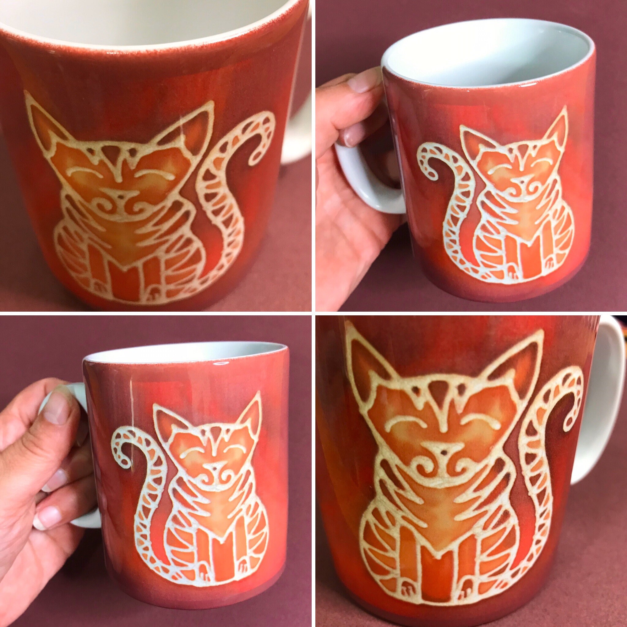 Ginger Cat Coffee Mug OR Tabby Cat Mug and Coaster Box Set Etsy