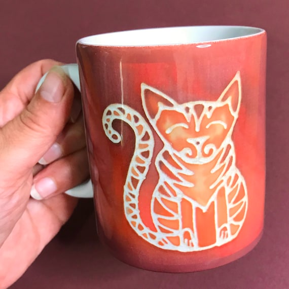 Coffee Warmer with Mug, Smart Coffee Mug Warmer with Cute Cat Pattern, Mug  Tea Cup Set for Home Office Desk Use Pink 