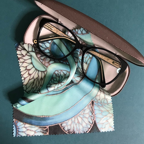 Chiffon de nettoyage pour lunettes de cercles contemporains Chiffon de  nettoyage bleu sarcelle, anthracite et vert pour ordinateur, tablette ou  téléphone, objectif d'appareil photo -  France