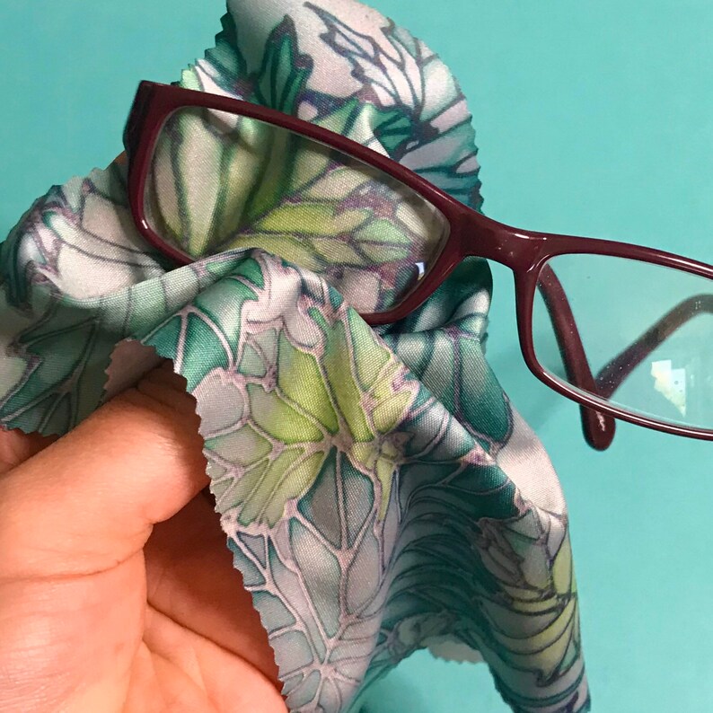 Lens Cleaning Cloth to Tuck Into Your Glasses Case Leaf Etsy