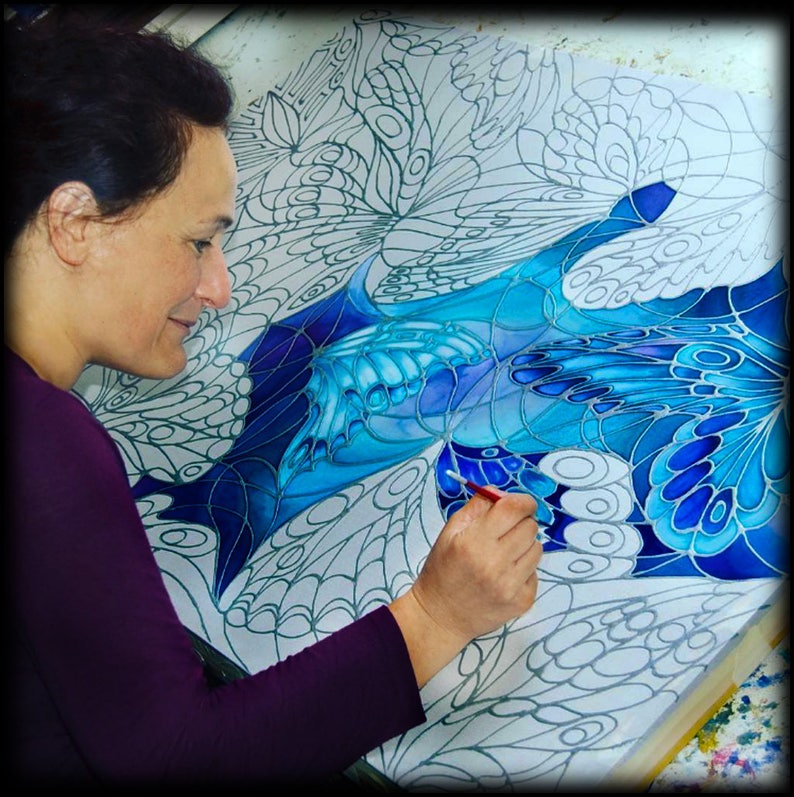 Teal Blue Placemats and Coasters Trees Rectangular Dining Etsy