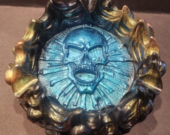 Handmade Resin Skull Ashtray – Custom Made to Order
