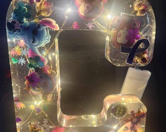 Personalized Resin lighted intial