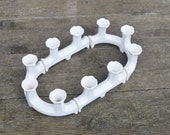 Art Deco porcelain Candle holder Set Roesler four-piece