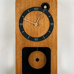 Cuckoo clocks, veneer toned beech