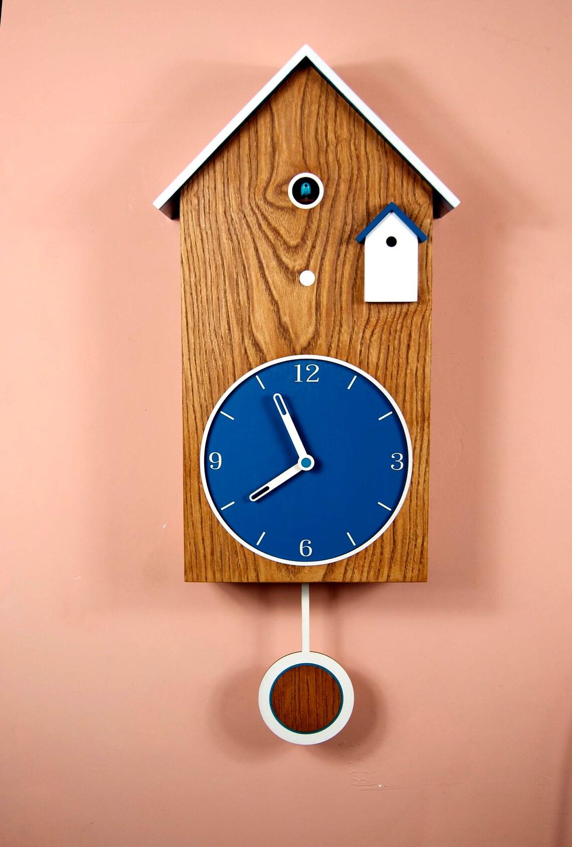 Big Clock With a Big Bird Etsy