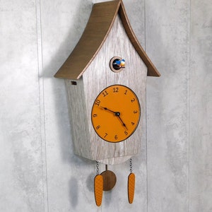 Multi-colored Cuckoo Clock height 15 inches +