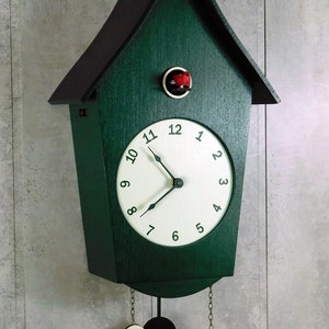 Multi-colored Cuckoo Clock height 15 inches +