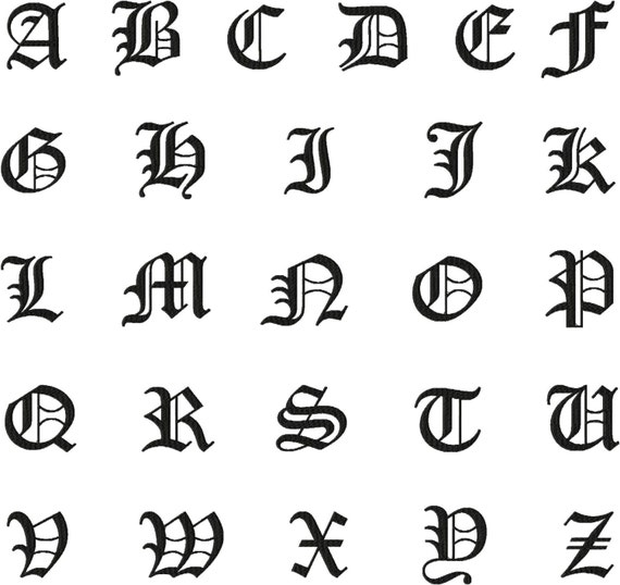 d old english font letters d old english font letters