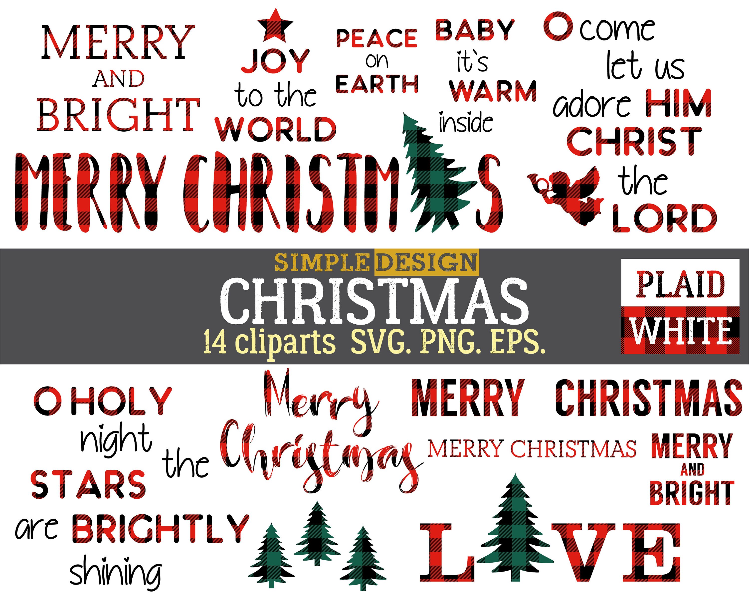 Download Christmas decor SVG Christmas plaid sign Christmas plaid ...