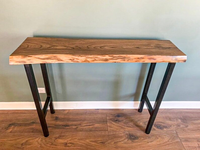 Live Edge Side Table Etsy