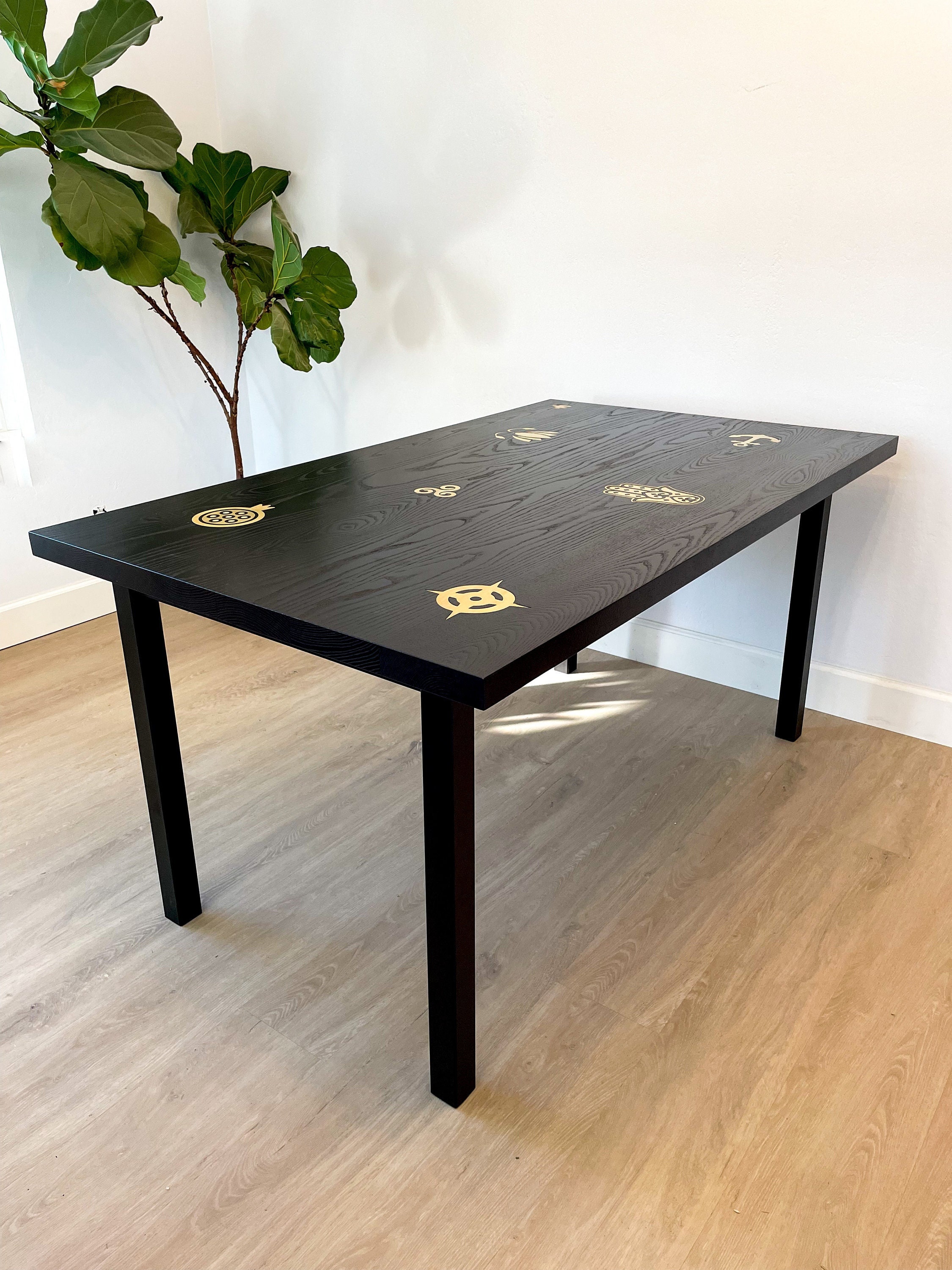Black dining table - Etsy Polska Black dining table - Etsy Polska