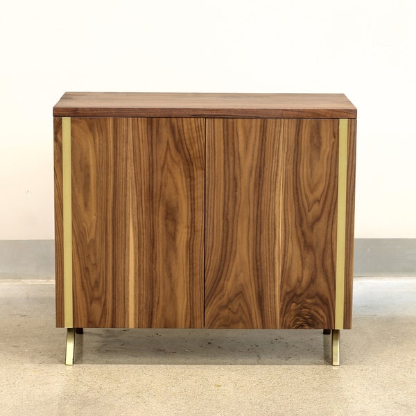 Walnut Wood Sideboard | Mid Century Modern | Custom Made