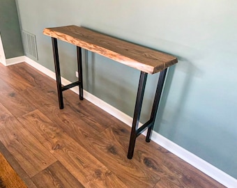Live edge side table