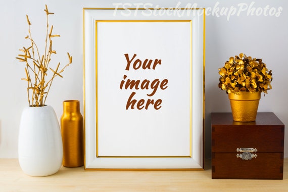 Frame Mockup Poster Mockup White Frame Mockup Gold Frame