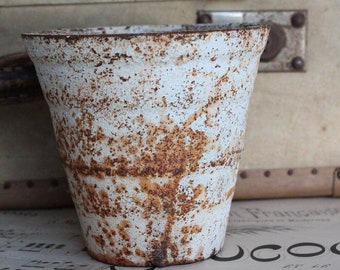 Vase, style shabby chic metal, flower pot, pot to plant, Garden vase, VS170938