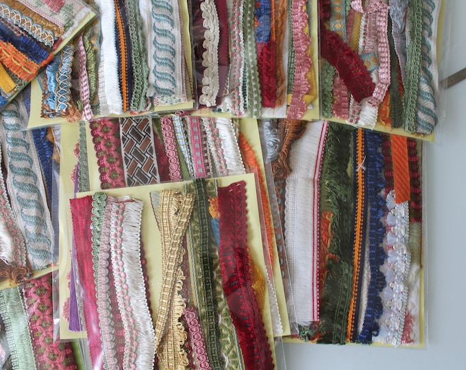 20 Upholstery Trimmings and Ribbons Scraps for Newspaper Etsy