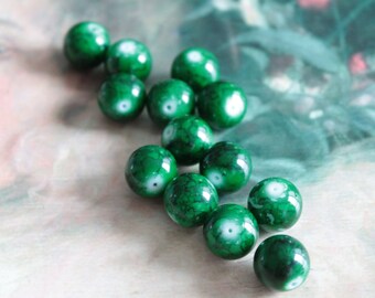 270 Glaswachsperlen boules noir 4,6,8,und 10 mm perles de verre
