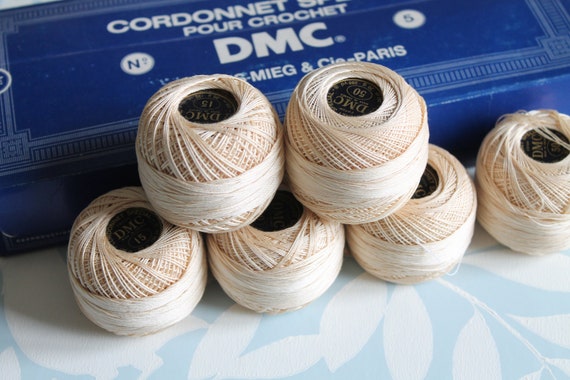 Filato di cotone ecru naturale all'uncinetto, cavo speciale per uncinetto  DMC, filo DMC numero 5, 126 metri, 138 iarde, 20 g, 3597 -  Italia