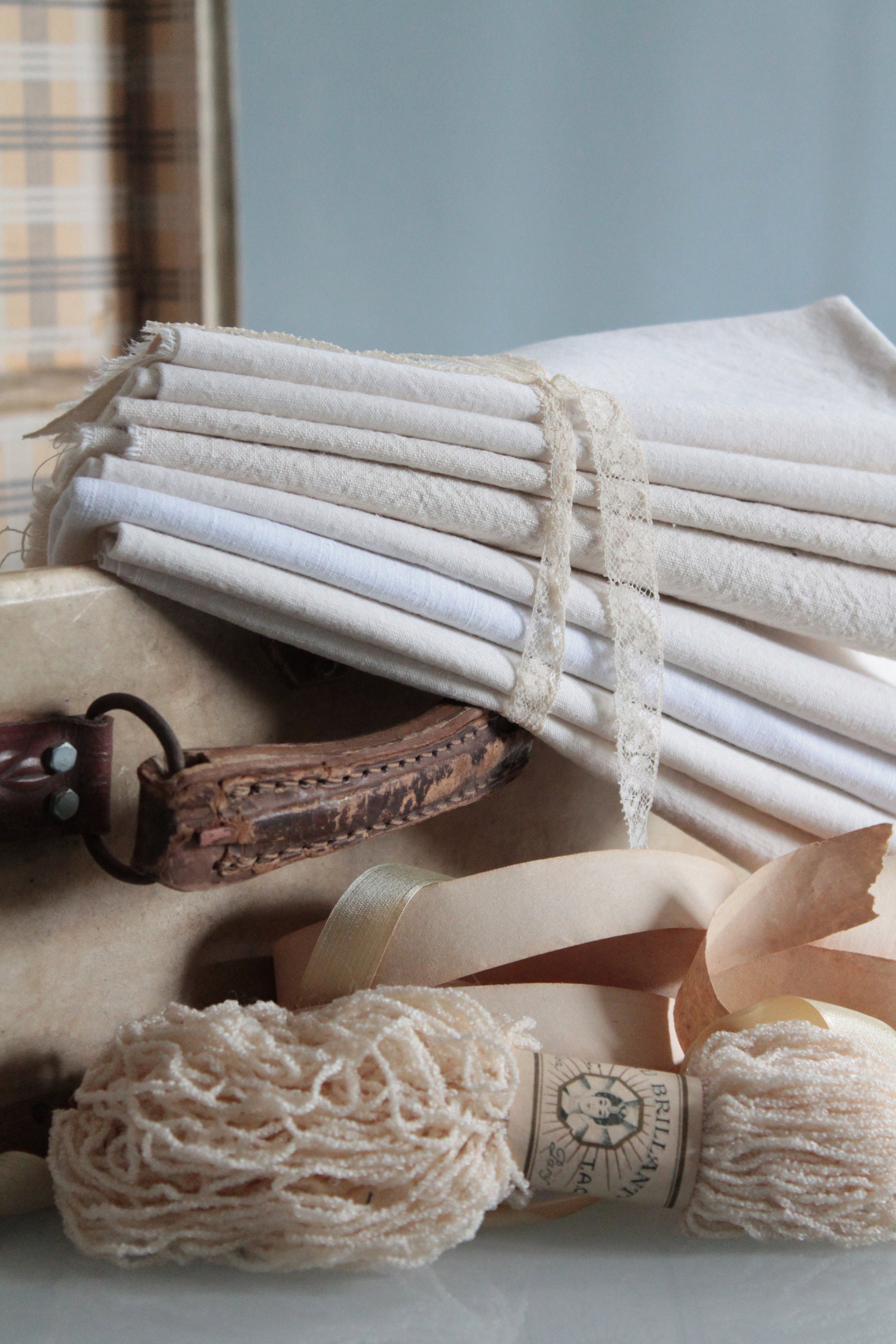 Creative surprise package of linen hemp french linen fabric Etsy