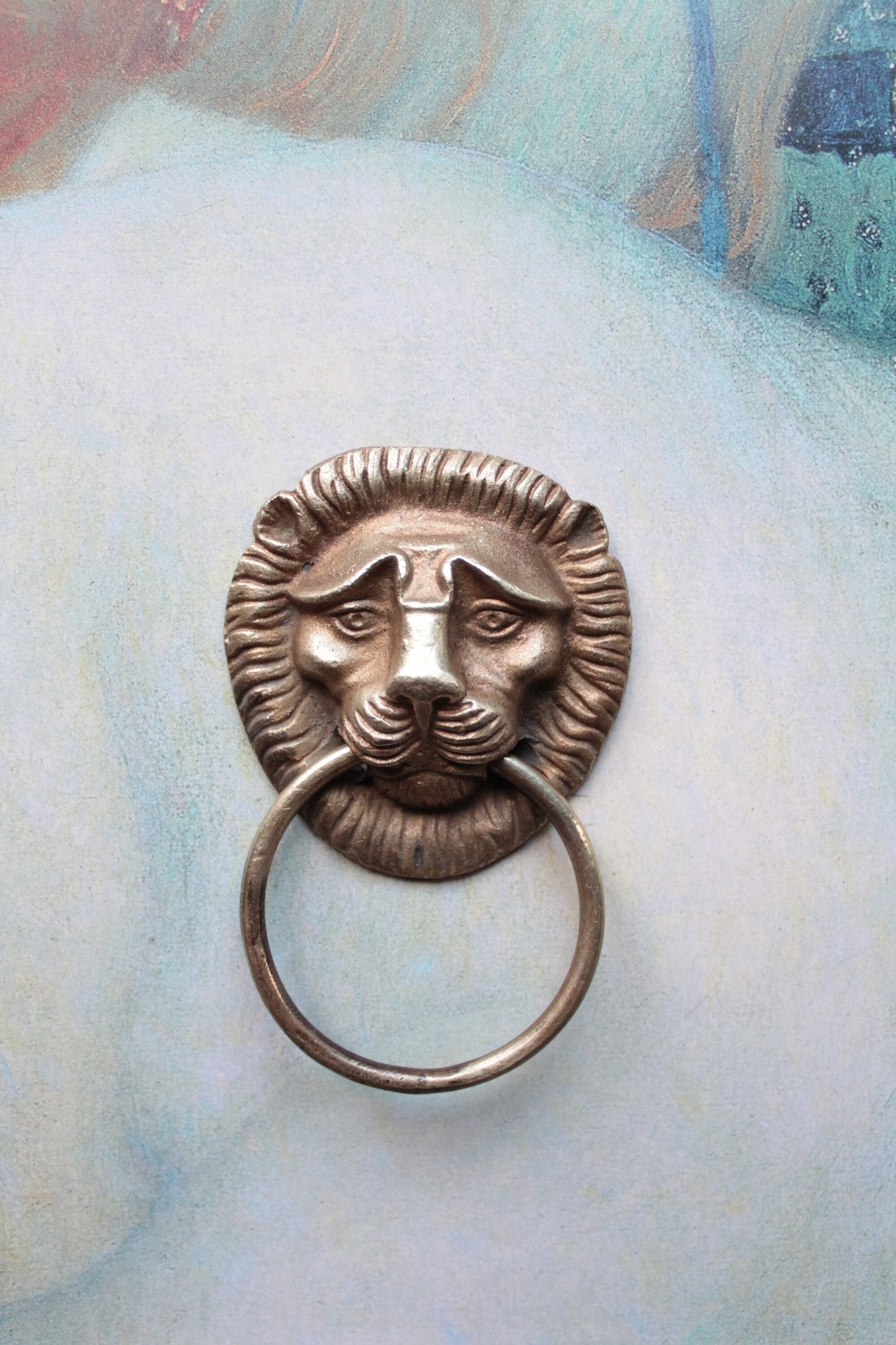 Antique Bronze Lion Bronze Cover Antique Hardware Gilded