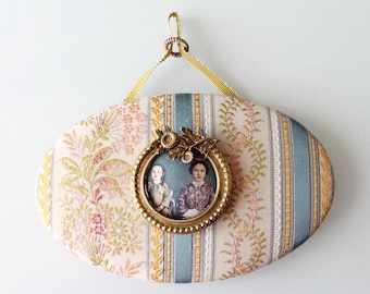 French Handmade Vintage Fabric wall Decor